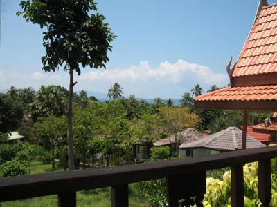Bungalow con dos camas individuales y aire acondicionado — Thai Dee Garden Resort